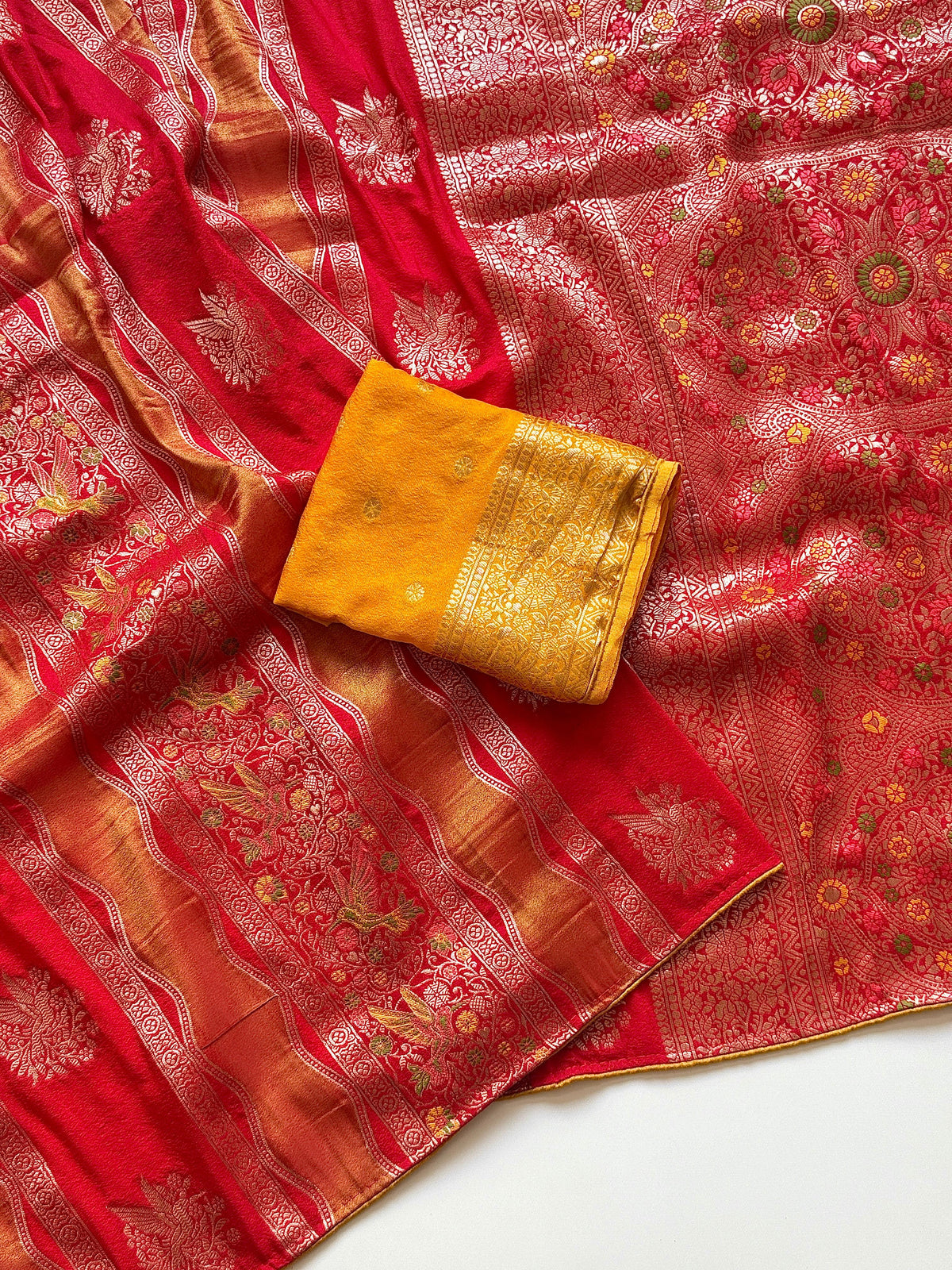 Chinya Tissue Shimmer Silk Saree