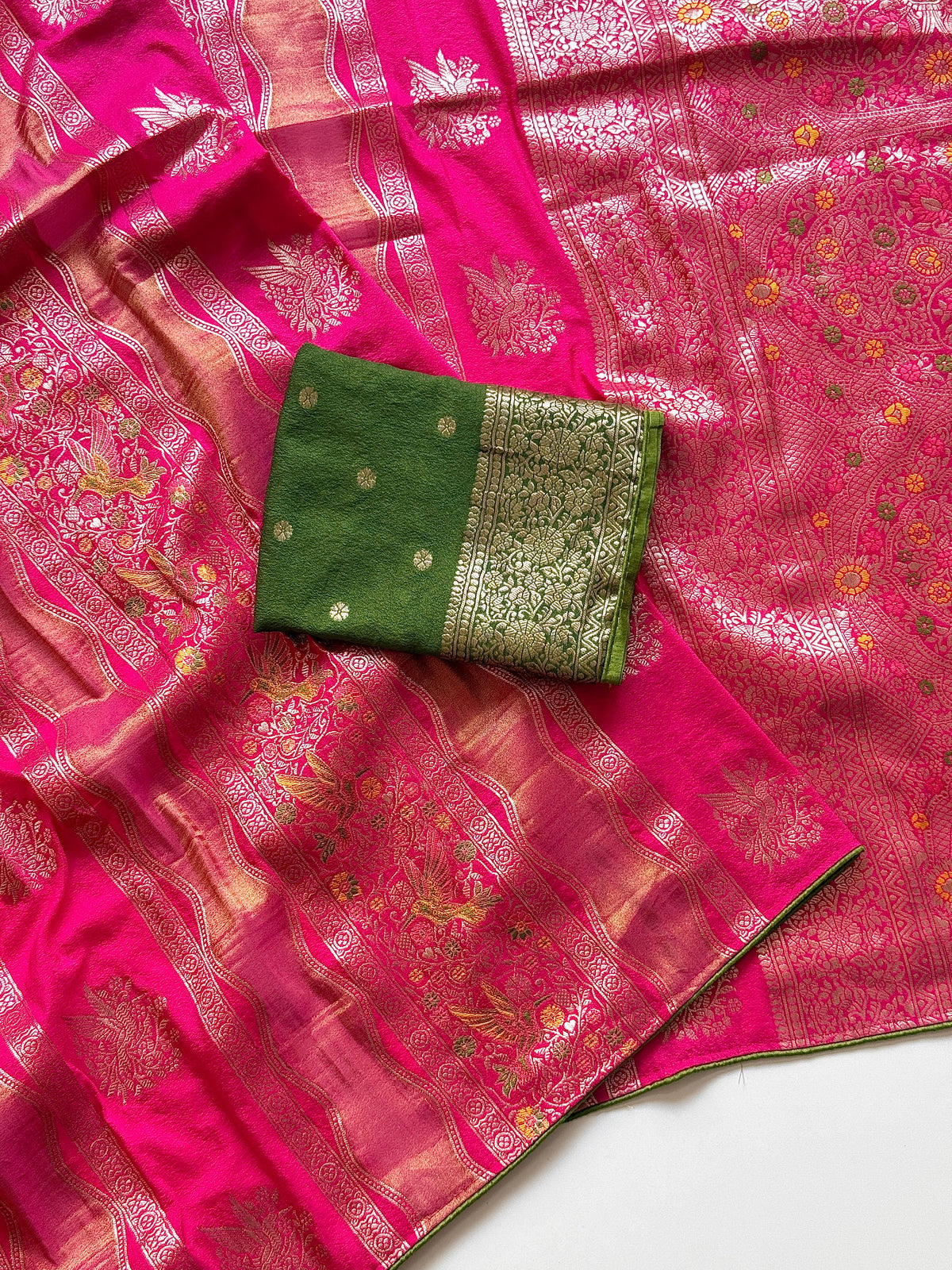 Chinya Tissue Shimmer Silk Saree